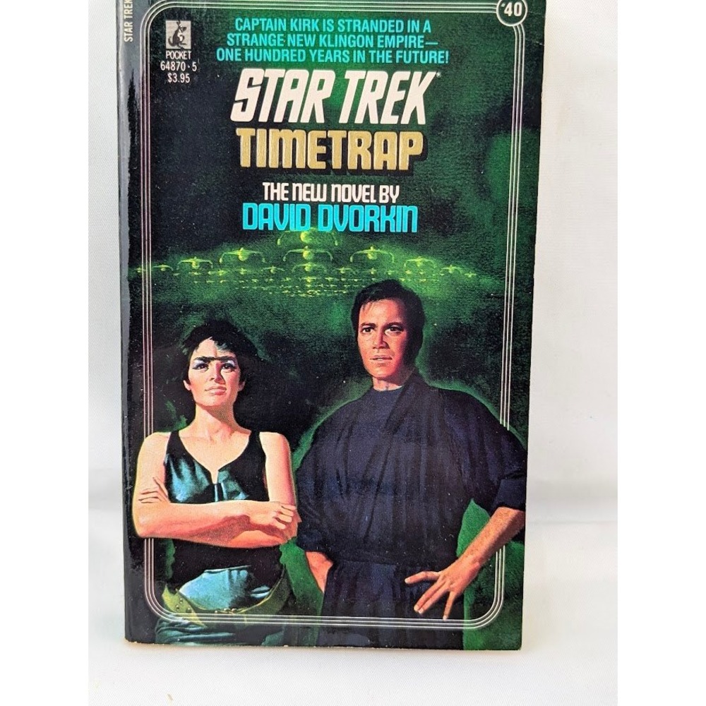 Pocket Books Star Trek Book  Timetrap Sci-Fi Novel David Dvorkin